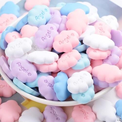 Resin Cloud Cabochon Craft Decoration diy Clay Fridge magnets mobile phone shell accessories 30pcs