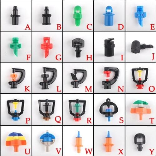 10~50pcs Garden Irrigation Refracting Sprinkler Nozzle Gardening Atomization Mist Sprinklers Greenhouse Irrigation Rotate Nozzle