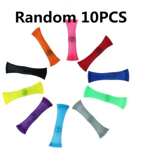 Sensory Toys Marbles Ball Autism ADHD Anxiety Therapy Toys EDC Stress Relief Hand Fidget Toys Braided Mesh Easy Bend With Marble