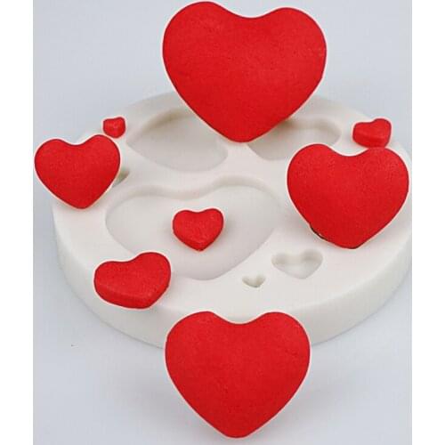 Heart & Semicircle Pearl Silicone Mold Fondant Mould Cake Decorating Tool Chocolate, Gumpastes Mold, Sugarcraft ,Kitchen Gadgets