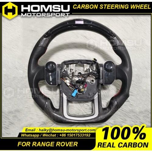 LED Carbon Fiber Steering Wheel Compatible with Range Rover LED Carbon Fiber Steering Wheel