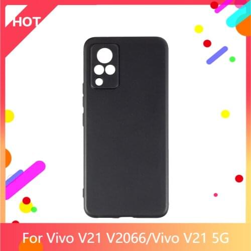V21 V2066 Case Matte Soft Silicone TPU Back Cover For Vivo V21 5G Phone Case Slim shockproof