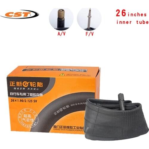 Cst bicycle tires 26*1.25 1.5 1.75 1.9 2.125 26X1 3/8 American valve French valve 26 inches Cycling Mountain Bike Inner Tube