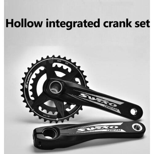 Crankset Mountain Bike Crankset GXP Integrated Molding Double Chainrings 36-26T 38-28T Aluminum Alloy Bicycle Crank 170mm