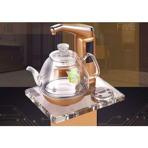 High quality All-intelligent automatic water electric kettle tea furnace crystal glass art Safety Auto-Off Function good