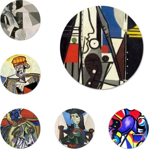58mm Pablo Picasso abstract Art Icons Pins Badge Decoration Brooches Metal Badges For Clothes Backpack Decoration
