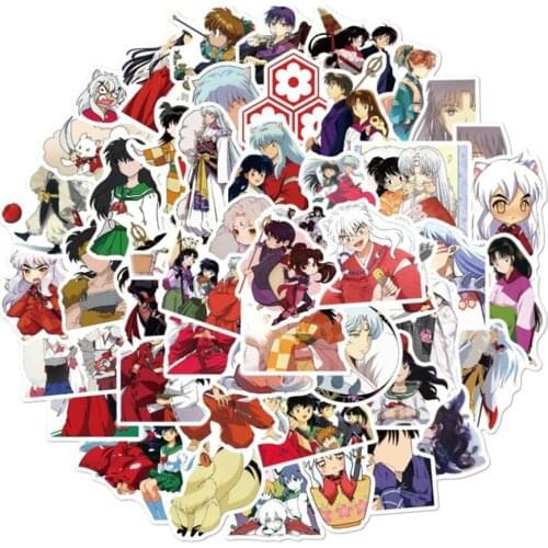 10/30/50PCS Riman Cartoon Anime Inuyasha Graffiti Sticker Laptop Skateboard Waterproof Decorative Sticker Wholesale