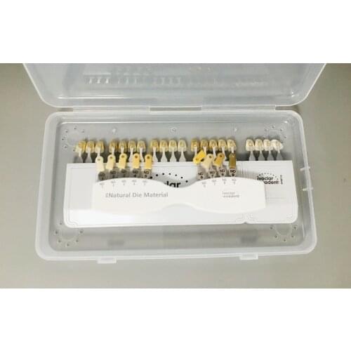 2pcs/Set Dental Teeth Shade Guide Ivoclar Vivadent A-D 9/20 Color Chart IPS Natural Die