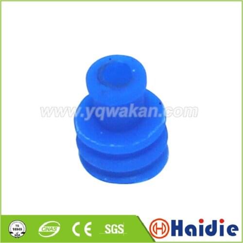 Free shipping 100pcs automotive plug silicone rubber seal HDZ-21 blue wire seals for auto connector
