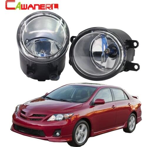Cawanerl For Toyota Corolla 2009-2015 100W Car Halogen Bulb Fog Light Daytime Running Lamp DRL High Power 2 Pieces