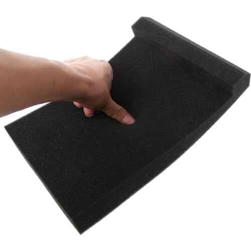 C1FB 300x200x45MM Black Sponge Studio Monitor Speaker Acoustic Isolation Foam Isolator Pad for Recording Studios Karaoke