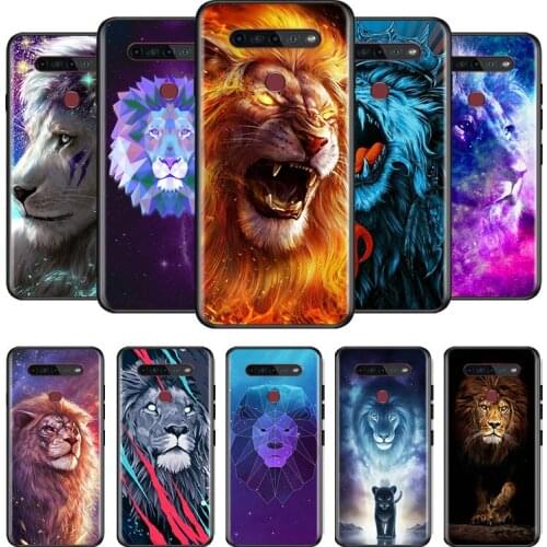 Cool Lion on the Grassland For LG G8 V30 V35 V40 V50 V60 Q60 K40S K50S K41S K51S K61 K71 K22 ThinQ 5G TPU Silicone Phone Case