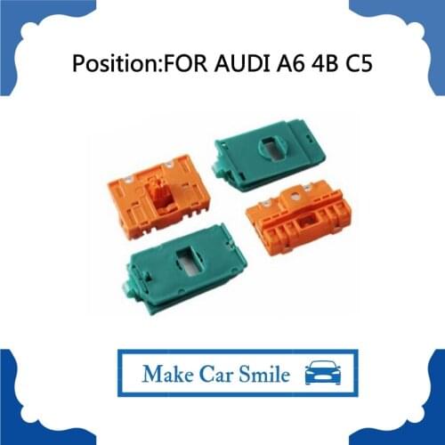 FOR AUDI A6 4B C5 WINDOW REGULATOR REPAIR CLIPS with METAL SLIDER FRONT LEFT 97-06