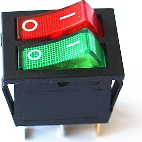 JOYING LIANG KCD6 Electric Rice Cooker Hot Pan Electric Heaters Oil Heater Rocker Switch with Red+ Green Light 6 Feet