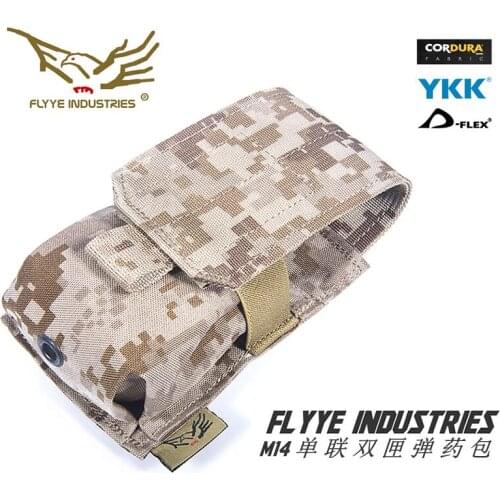 FLYYE MOLLE nylon M14 Single cartridge AMMO Mag pouch CORDURA PH-M008