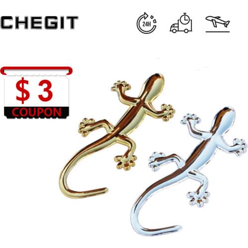 Chrome 3D ABS Silver Lizard Gecko Badge for Audi Quattro A4 A5 TT Q3 Emblem Sticker Car Decal Personality motor car modification