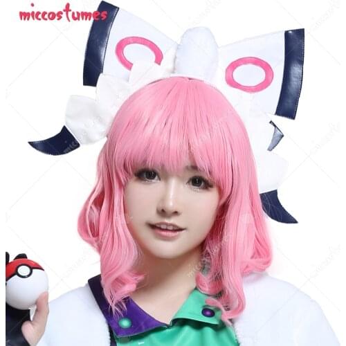 Klara Gym Leader Pink Cosplay Wig
