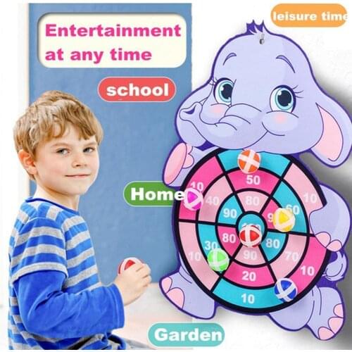 Sticky target ball creative dartboard play party indoor cloth toys educational to outdoor sports For kids board basketball M0I6