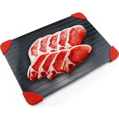 Defrost Board Tray Thaw Frozen Food Meat Fruit Fast Defrosting Plate Silicone Pad Kitchen Gadget Meat Tool