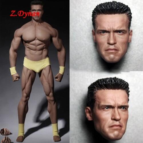 1/6 Scale Arnold Head Sculpt Terminator 2 T800 Head For 12 Inches TBLeague M34 M35 Action Figures