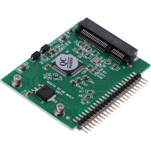 MSATA SSD to 2.5'' 44 Pin IDE Hard Drive Adapter Card Support Windows