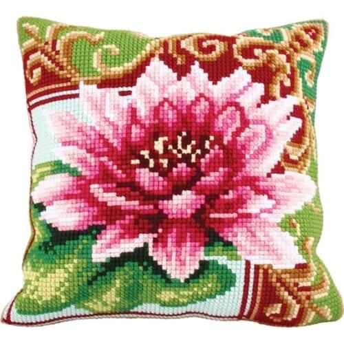 Latch Hook Cushion Kits ball Pillows Wedding Flower Home Decoration Pillow Case Kits for Embroidery Unfinished