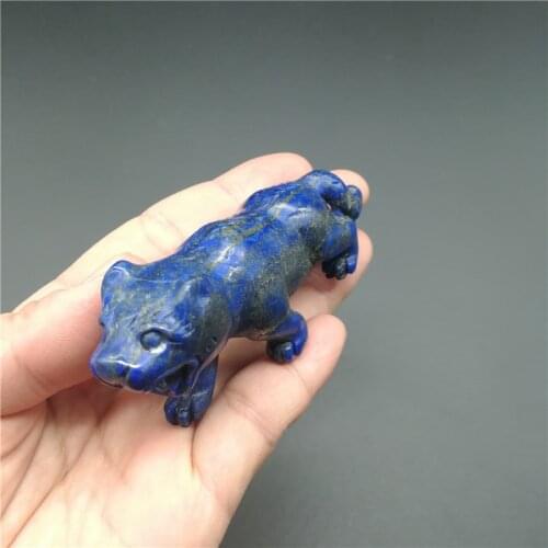 Animal Carvings Semi-Precious Stone lapis lazuli leopard as Gift LA2070