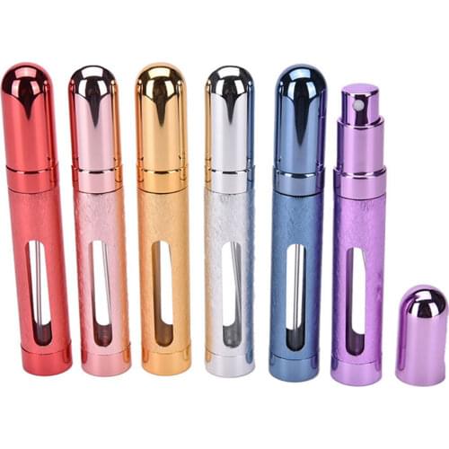 1PC 12ML Small Mini Empty Perfume Spray Bottle Portable Refillable Plastic Parfume Atomizer Mist Dispenser Travel Container