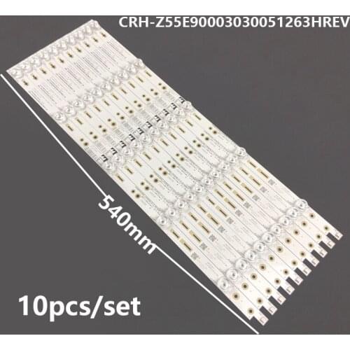 New original used for Changhong 55e8 light strip 55 inch aluminum base plate crh-z55e90003030051263hrev light strip