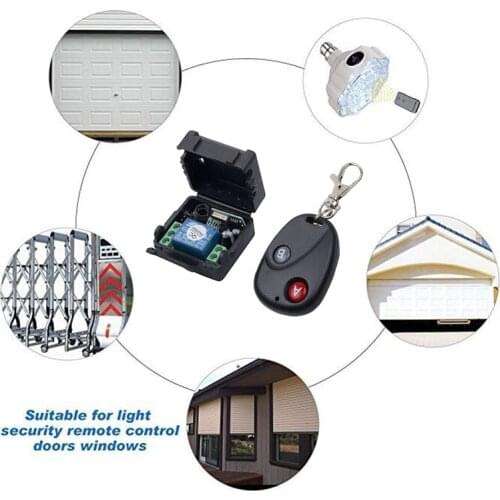 New Universal Wireless Remote Control Switch DC12V 10A 433MHz Telecomando Transmitter with Receiver