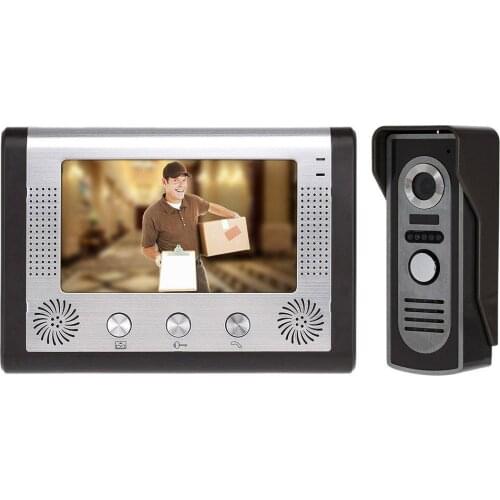 NEW video door phone access control intercom 7" TFT LCD color video door bell