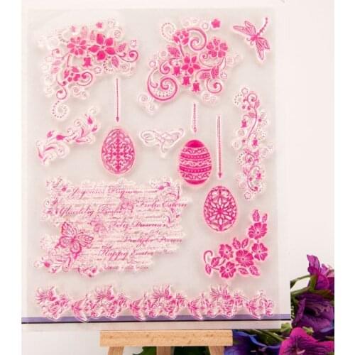 Easter Clear Stamp Transparent Seal DIY Scrapbooking Card Making Clear Silicone Stamp Crafts Supplies New Stamps 2021