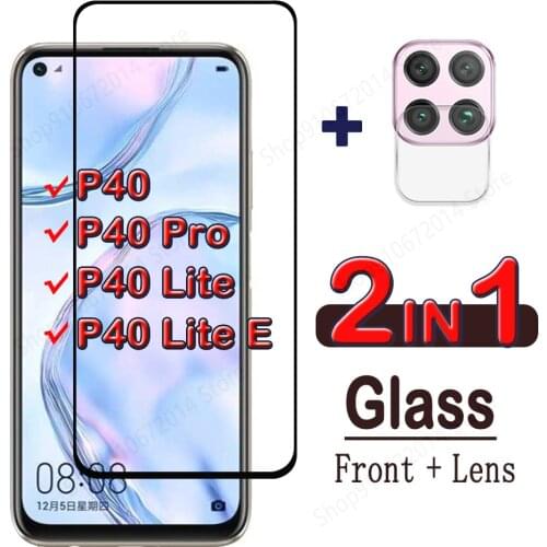Tempered Glass For Huawei P40 Lite E P40 Pro Back Camera Lens Protective Film Screen Protector on For Huawei P40 lite 4G Glass