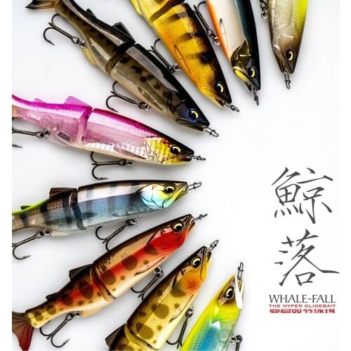 2020 RAVENCRAFT 137SF Swimbait Wobblers Slow Floating Stickbait Fishing Pencil Lure Tackle For Bass Trout Pike Jointed Baits
