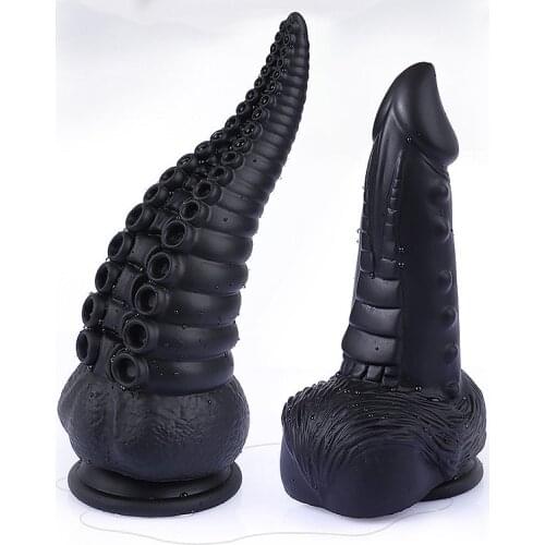 Realistic Octopus Tentacle Dildo Huge Anal Toy Soft Healthy PVC Monster Sex Toys for Women Lesbian Vaginal Anus Massage Adult