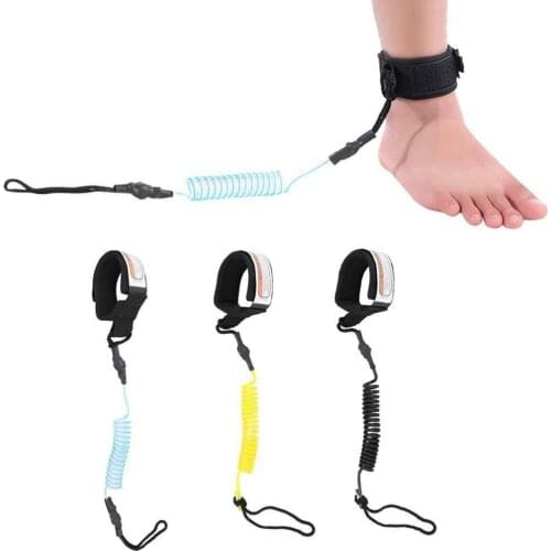 Sup Surf Board Surfing Ankle Leash Surfing Elastic Coiled Stand UP Paddle Board Leg Rope 3 Meter/10 Feet Surfboard Ankle Leash