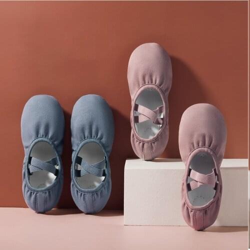 Yoga Slippers Gym Teacher Yoga Ballet Dance Shoes For Girls Women Ballet Shoes Canvas Kids Children