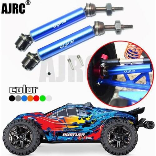 TRAXXAS RUSTLER 4X4 VXL 67076-4 45#hardened axle+aluminum alloy retractable CVD Rear universal joint-1 pair 6852A/6852R