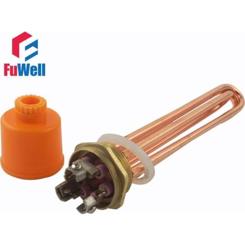 Red Copper 380V 6KW Heating Element U Shaped DN40 Electric Heating Tube Heater for Water Tank