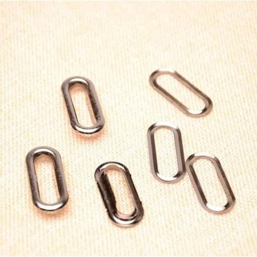 1 inch ( 25 mm ) Gunmetal Oval Eyelet Grommets