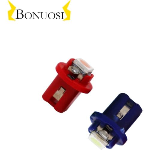 10pcs/lot 24V T5 B8.5 Led t5 Smd 5050 led Car Light Instrument Lights 1smd Bulb Gauge Dashboard Side Interior LampSignal Lamp