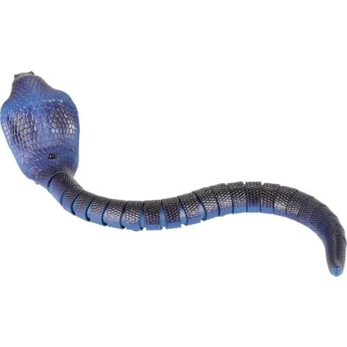 17inch Realistic Infrared Remote Control Snake RC Toy For Kids - Blue