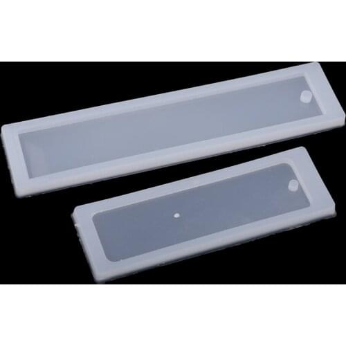 2X Rectangle Silicone Molds Mould Epoxy Resin Jewelry Bookmarks DIY Tool