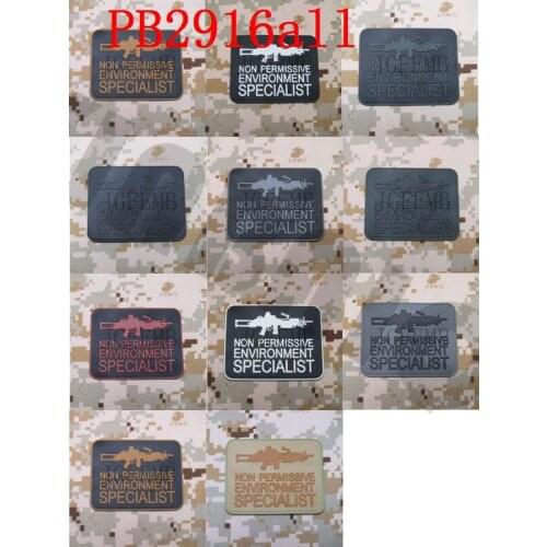 3D PVC patch NON PERMISSIVE ENVIRONMENT SPECIALIST Tactical morale Rubber patch