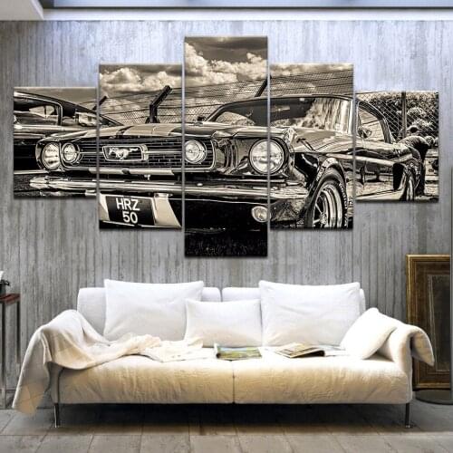 5 Panel/pieces HD Print A car classical modern posters Print On Canvas Art Painting For home living room decoration