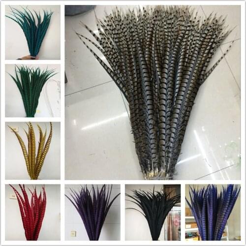 50pcs 65-75cm/26-30inch Lady Amherst Pheasant Tail Feathers pheasant feathers for carnival party costumes cosplay decoration