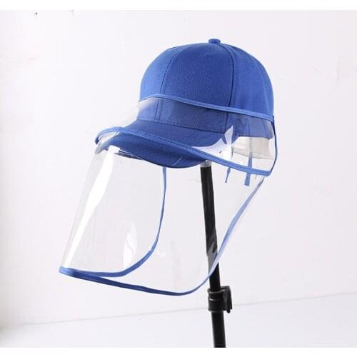 Unisex Hat Anti-spray Baseball Cap Solid Color Simple Removable Portable Mask All-match Fashion Baseball Cap 2021 New