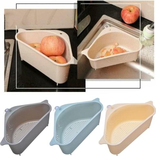 1pc Kitchen Sink Sponge Storage Rack Holder Washing Bowl Sponge Drain Shelf Rack Sucker Plastic No Punching Tripod Storage Tool