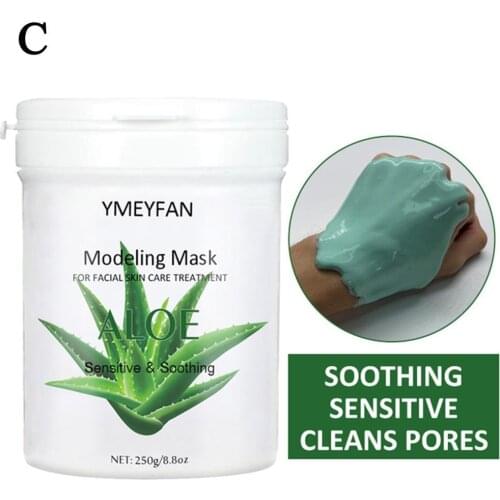DIY SPA Face Mask Aloe Hydrating Collagen Cleansing Beauty Facial Care Jelly Mask Pearl Rose Peel Off Modeling Powder Mask 250g