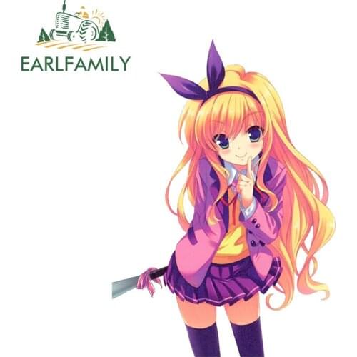 EARLFAMILY 13cm x 9.2cm for Wallpaper Decal Anime DIY Vehicle Motorcycle Camper Snowboard Trunk Custom Printing Car Stickers